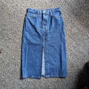 Mango Midi Denim Skirt